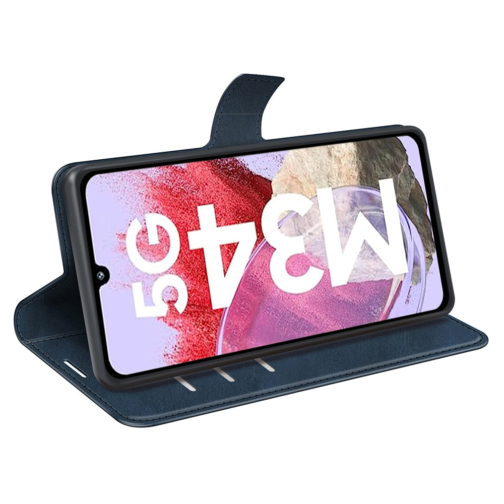 For Samsung Galaxy F34 5G M34 5G Calf Texture Wallet Stand Cell Phone Cover Magnetic Closure PU Leather Case For Samsung Galaxy F34 5G M34 5G Calf Texture Wallet Stand Cell Phone Cover Magnetic Closure PU Leather Case